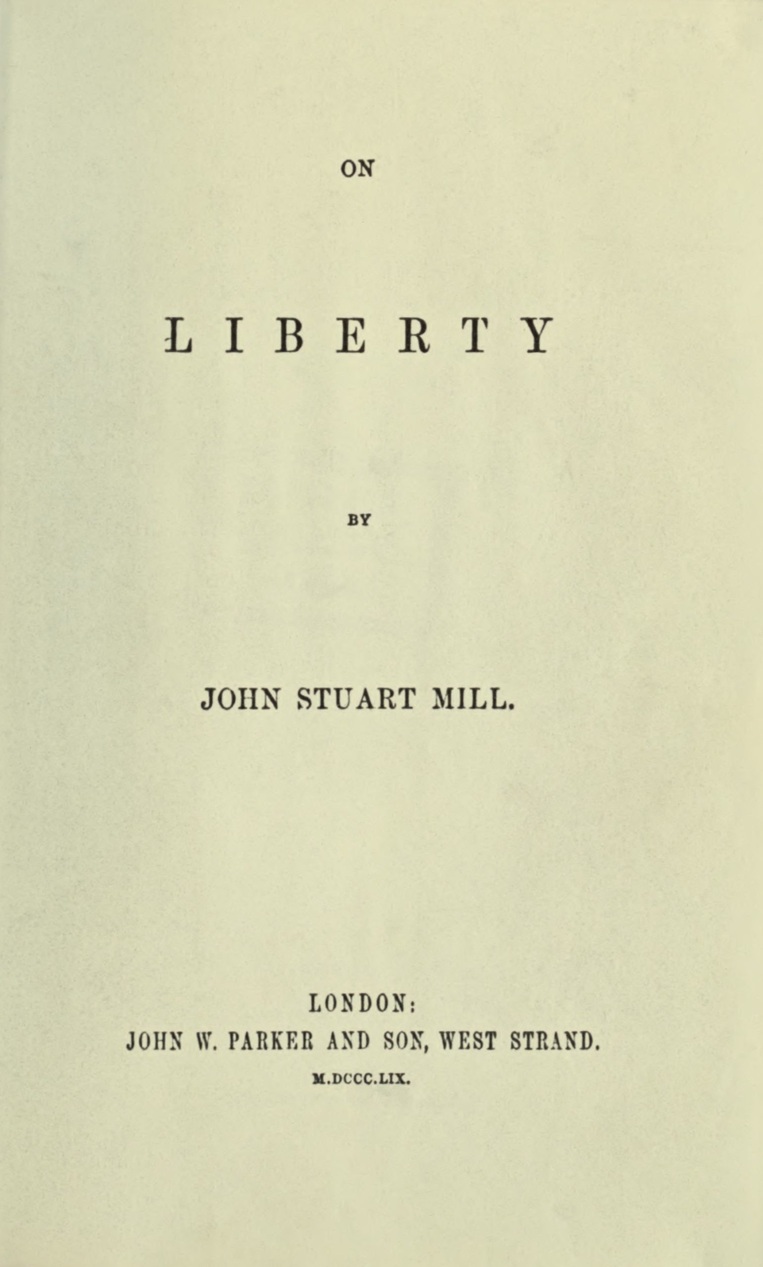Book Review: J. S. Mill’s ‘On Liberty’